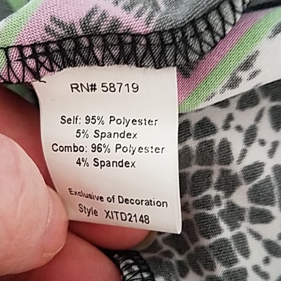 NY Collection handkerchief hem maxi dress sz. S - Picture 7 of 8